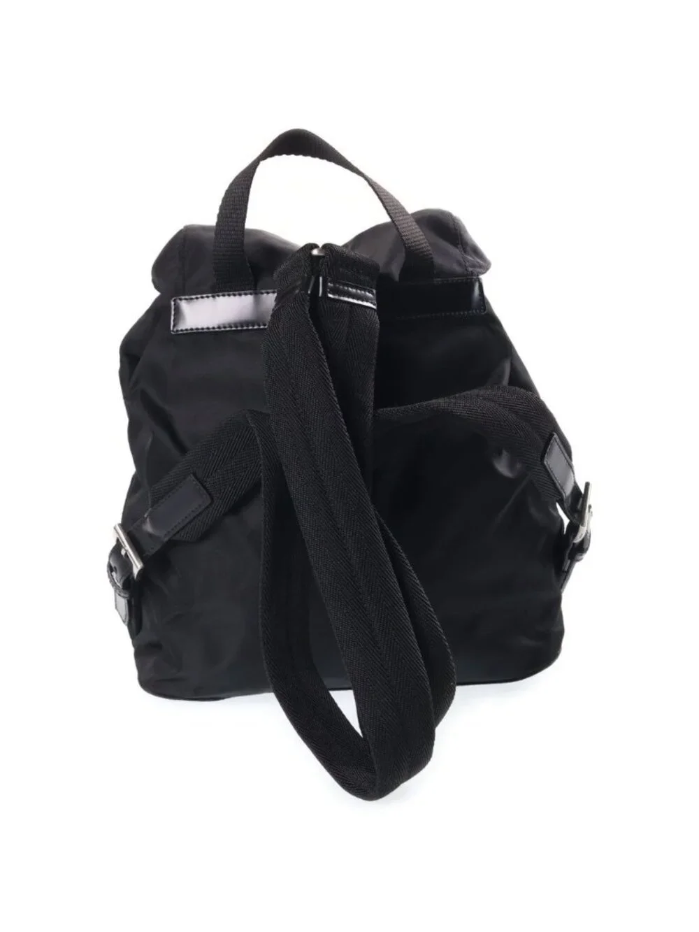 Prada Tessuto Backpack Nylon Leather Black